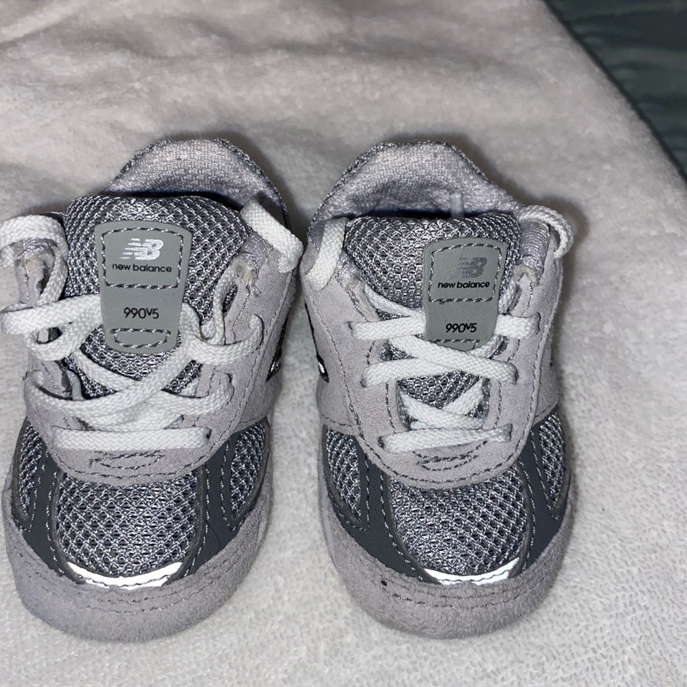 1c Grey New Balance infant shoe